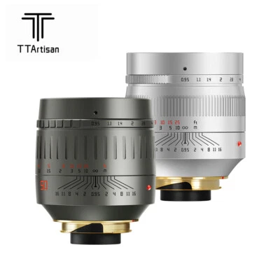 NEW TTArtisan 50mm F0.95 Full Frame Manual Focus Lens for Leica M mount Titanium - Image 1 of 4