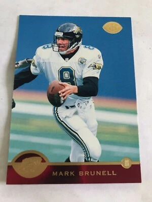 1996 Leaf Red Foil Mark Brunell #81 Jacksonville Jaguars - Image 1 of 2