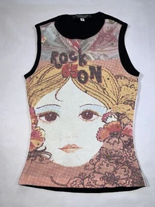 Rock 1965 Sleeveless Embellished Girl’s T Shirt Sz S - Picture 1 of 5