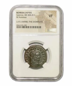 Losa romana de monedas AE de Galerio (AD293-311) NGC (EN MUY BUEN ESTADO) - Imagen 1 de 3