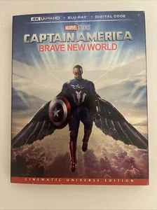 Captain America Brave New World 4k Ultra + BLU-RAY + DIGITAL W/Slipcover NEW!!! - Imagen 1 de 3