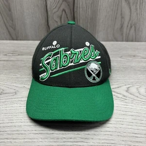 CAPPELLO BASEBALL BUFFALO SABRES NHL ORIGINALE ZEPHYR The Z Hat Spell Out verde nero - Foto 1 di 9