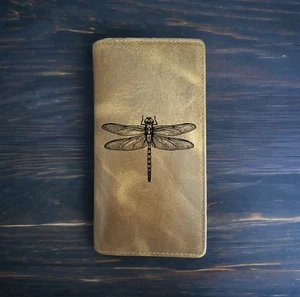 Libelle Rodeo Geldbörse Cowboy Western Büffelleder Premium Tier Geschenk NEU - Bild 1 von 10