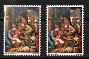 1967 Christmas 3d value with large gold Queens head shift error. Unmounted mint. - Picture 1 of 1
