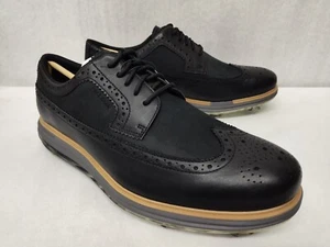 Cole Haan ZeroGrand OG Tour Golf Cleats Waterproof C36154 Black Sz 8.5 - 11.5 - Picture 1 of 8