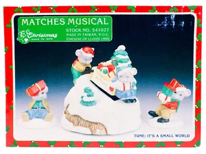 HOUSE OF LLOYD Matches Musical #541027 It's A Small World 3 piece Set In Box - Picture 1 of 12