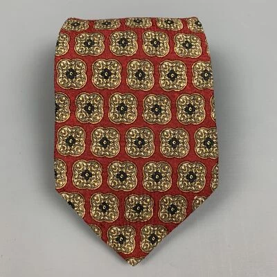 Corbata de seda tapiz borgoña y topo VALENTINO Foto 1 de 4