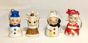 4 Holt Howard Weihnachtsglocke Ornamente Rentier Weihnachtsstern Commodore Engel Chor - Bild 1 von 11