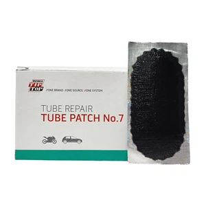 REMA No. 7 (B-7) Oval Tube Patch, 30 Units of 3x1-1/2-in, Black Feather Edge - Picture 1 of 6
