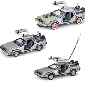 Welly 1/24 1:24 Regreso al futuro I II III máquina del tiempo modelo de coche diecast Delorean - Imagen 1 de 13
