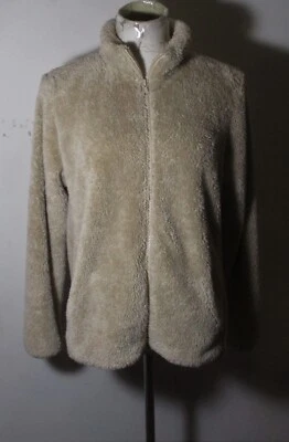 Chaqueta polar UNI QLO tostada suave cremallera completa talla L Foto 1 de 4