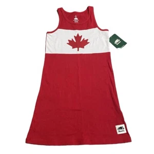 Roots Mädchen Jerseykleid Canada Größe M rot weiß Maple Leaf - Bild 1 von 6