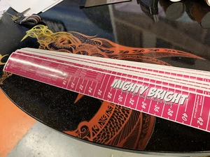 Mighty Bright Sea fishing fish measure. 46cm Sticker For seatbox PINK EDITION! - Picture 1 of 3