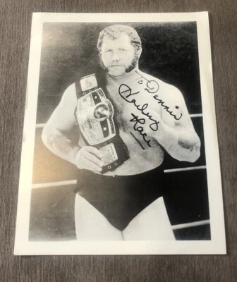 摔跤哈雷比赛亲笔签名照片亲笔签名铭文 — 第 1/2 张图片