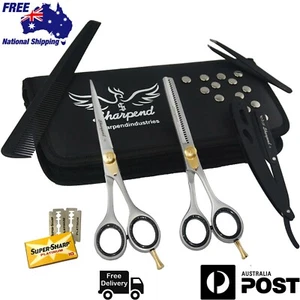 NEW PROFESSIONAL HAIRDRESSING HAIR CUTTING THINNING BARBER SCISSORS SET 6'' - Imagen 1 de 9
