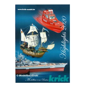 Krick Neuheitenprospekt 2020 Katalog RC Schiffe Flugzeuge Segelschiffe Zubehör - Picture 1 of 1