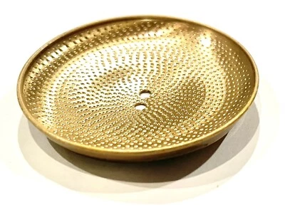 4pcs Round Shiny Copper Hammered Tribal Raised Edge Two Hole Coat Buttons 39mm - Image 1 of 4