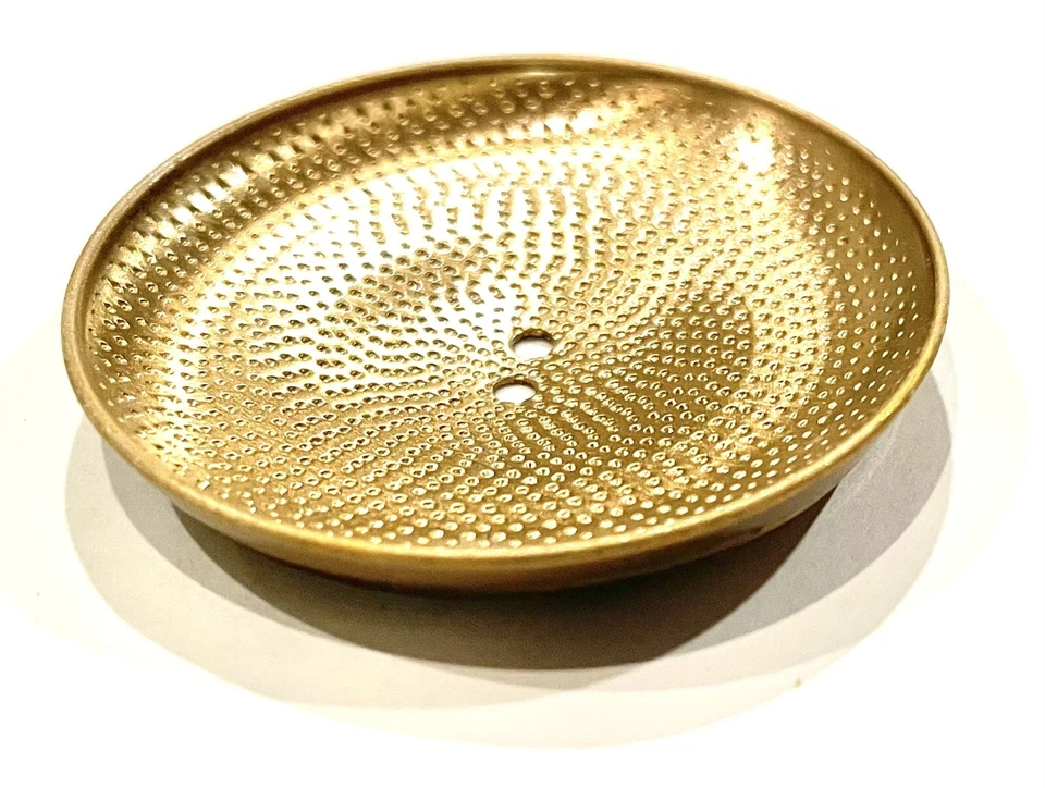 4pcs Round Shiny Copper Hammered Tribal Raised Edge Two Hole Coat Buttons 39mm - Image 1 of 4