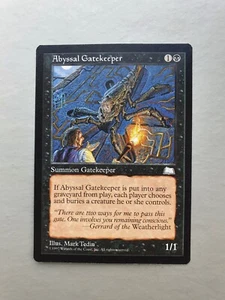 Abyssal Gatekeeper, MTG Weatherlight (1997) Common Black Creature NM - Picture 1 of 2