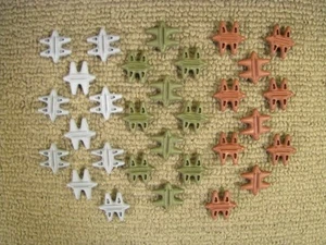 ***New String Silencers -BULK PACKAGE- 10 Green/10 Gray/10 Brown - Picture 1 of 5