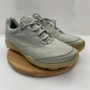 ECCO Biom Hybrid 3 Golf Shoes Unisex EU 40 Grey GoreTex Yak Leather Lace Up - Picture 1 of 10