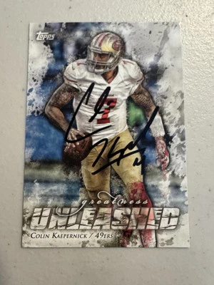 Colin Kaepernick Signed 2014 Topps - Greatness Unleashed Card #GU-CK NFL 49ers - Image 1 of 3