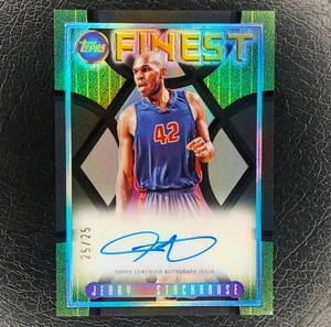 JERRY STACKHOUSE #25/25 Flashback REFRACTOR Silver Auto 2023-24 Topps Finest - Picture 1 of 2