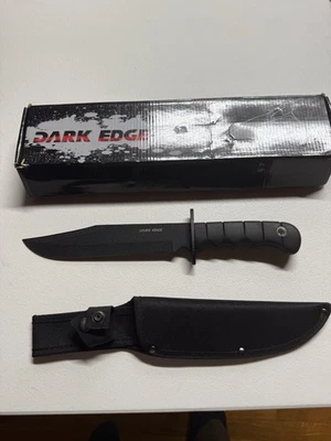 "Cuchillo Bowie Dark Edge hoja fija de 14""" Foto 1 de 4