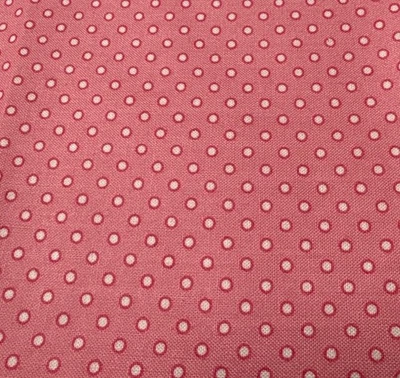 Tela de lunares rosa 1/4 yarda x 44" algodón acolchado costura artesanía textiles Foto 1 de 4
