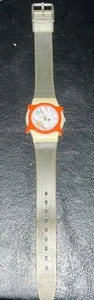 Vintage White Ladies Swatch Watch Vasily LW111 Still Ticking! Pre-owned - Picture 1 of 7