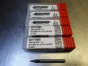 5 ¡NUEVO! Fresa de extremo de carburo Accupro .045" 4FL SQ .045x1/8x.067x1-1/2 62777685 - Imagen 1 de 5