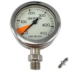 SF-1 TopDeal: DirZone Finimeter SPG 63 mm 0-450 Bar, OXYGEN Tempered Glass