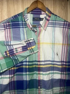 Polo Ralph Lauren Men’s XLT Woven Multicolor Plaid Long Sleeve Button Down - Picture 1 of 8