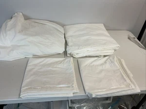 Boll & Branch 4 pc King Sheet Set White Percale, no evidence of use pristine - Picture 1 of 6