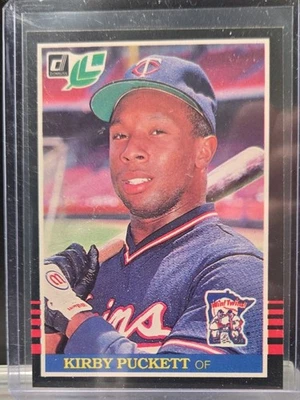 Leaf Kirby Puckett #107 (RC) HOF Minnesota Twins 1985 - fuera del centro Foto 1 de 2