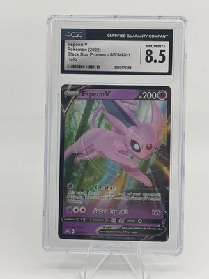 Pokemon Espeon V SWSH201 SWSH: Sword & Shield Promo Cards Holo CGC 8.5 - Image 1 of 2