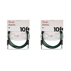 Fender Original Straight/Straight Instrument Cable, 2-Pack 10 ft. Sherwood Green - Picture 1 of 4
