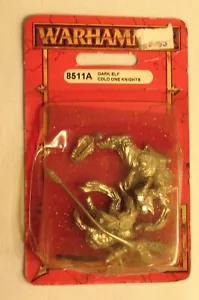 Warhammer Dark Elf Cold One Knights Games Workshop 8511A (100697) 1997 - Imagen 1 de 4