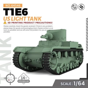 SSMODEL SS64546 1/64 Military Model Kit US T1E6 Light Tank - Bild 1 von 5