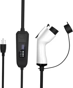 NEMA5-15EV Charger -110V-230V 16Amp Compatible with J1772 EVs Dedicated for Home - Picture 1 of 7