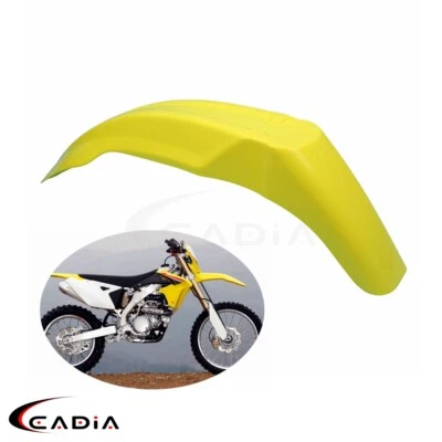 Yellow Front Fender Mudguard Cover For SUZUKI DRZ 400E DRZ400S DRZ400SM RMZ450 - Image 1 of 4
