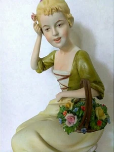 Copodimonte Benacchio Tirade Mädchen mit Korb # 21 - Bild 1 von 10