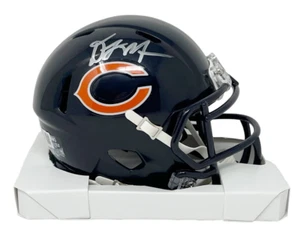 Chicago Bears D.J. Moore Autographed Speed Mini Helmet BAS Authenticated - Picture 1 of 1