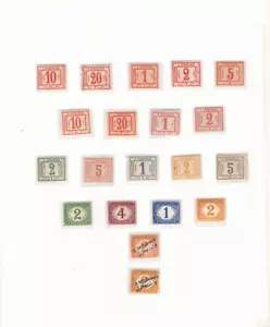 Ägypten -1884-1902 - Porto fällige Briefmarken auf Albumseite - MH - Bild 1 von 1