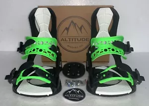 FIJACIONES DE SNOWBOARD HOMBRE ALTITUDE RIDER 4X4 BURTON 3D & EST NEGRO/VERDE LIMA S/M - Imagen 1 de 10