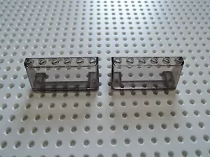 Lego 2 x Cockpit Front Scheibe 4176 transparent schwarz 2x6x2 - Bild 1 von 1