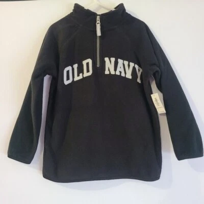 Pullover polar de manga larga negro Old Navy para niños talla 5T NUEVO Foto 1 de 4