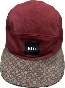 HUF Retro Volley 5 Panel Hat. Geometric Bill. Adjustable strap back. Skateboard - Picture 1 of 8