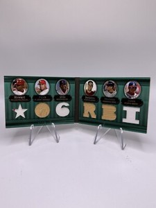 2007 Topps Triple Threads Relic Booklet /10 Albert Pujols, David Ortiz, Berkman