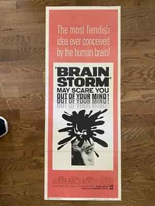 Brain Storm (1965) Original insert 14x36 - RARE - Picture 1 of 1
